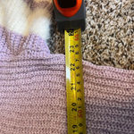 Kut From The Kloth KUT from the cloth Lavender V-Neck Varsity Stripe Knit Sweater Pullover Medium Photo 2