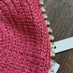 Delicate Dreams Crochet Crop Top in Pink Metallic Size undefined Photo 1