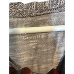 Garnet Hill  Gray white Swirl Print Long Sleeve Casual T-Shirt Women Sz M Photo 6