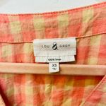 Lou & grey pink and tan checkered buffalo gingham dress sz XS Photo 4