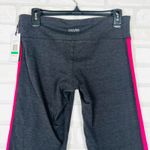 Calvin Klein Performance Women Gray Pink Stripe Quick Dry Leggings Size L NWT Photo 5