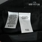 Lucky Brand  Jeans Womens 8/29R (30x32) Black Stevie High Rise Flare Button Fly Photo 6