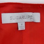 Sugar Lips Vibrant Orange Puff Sleeve Crop Top Photo 1