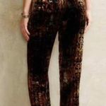 Anthropologie ❤️‍🔥Women’s  Elevenses Velvet Boho Tribal Print Pants Size 6 Photo 9