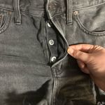 Madewell Black Distressed Relaxed Jean Shorts Size 27 Photo 2