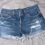 Levi's Blue Jean Shorts Vintage Distressed Cut-Off Photo 0