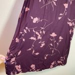 EXPRESS Vintage Long Maxi Skirt Y2K Floral Boho Size 11/12 90s Purple Photo 3