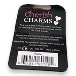 Cherish Charms Peace Heart Bracelet Charm Silvertone Silver Tone NEW Photo 1