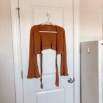 Set Active  Waffle Knit Wrap Top Wide Leg Pants Photo 1