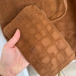 Haute Hippie  Elegant Brown Croc-Embossed Tote Bag Photo 2