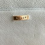 Milly Astor Ruffle Zip Clutch Bag Light Gray Photo 2