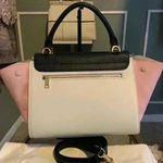 CELINE  Trapeze Two way black, white and pink color authentic hand bag. Photo 1