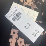 Abercrombie & Fitch  NWT Black Floral Dress Longsleeve Medium‎ Photo 2