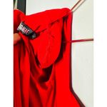 Nookie Red Jersey Squareneck Sheath Harley Structured Shoulders Mini Dress S Photo 12