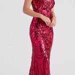 Windsor Pauline Fuschia Sequin Mermaid Formal Gown Photo 0