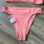 Forever 21 Light Pink V-Neck High Waist Bikini Set Size L/XL NWT Photo 5