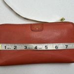 Fossil  Peach Pebbled Leather Zip Around Wallet Pockets Card Slots Pocketbook Photo 13