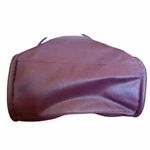 Neiman Marcus Purse Burgundy Faux Leather Tote Maroon Shoulder Bag Photo 6