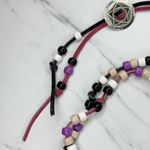 Western Concho Beaded Tie Belt Size Small S Photo 2