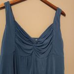 Maurice's  2X Twist Top Front Stretchy Tank Top in Teal Plus Photo 9