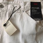 Levi's Free People X Premium Women's Dad Utility Pants NWT Cargo Size 32 Cream Photo 2