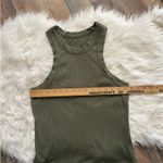 Free People Movement  Blissed Out ribbed Olive Green Tank top Medium Photo 6