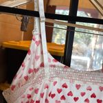 Jessica Simpson  PJ RED HEART VALENTINE LACE TOP SIZE LARGE Photo 7