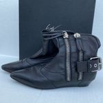 Giuseppe Zanotti Maude Leather Moto Boots w/ Zip Photo 3