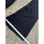 Theory Emery Crunch Pant Black Sz 4 Wide Flare Leg Linen Trousers Career Office Photo 11