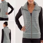 Lululemon athletica Black and White Striped Cardigan Photo 1