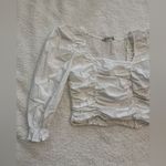 ZARA women’s  white poplin top Photo 1