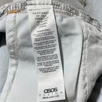 ASOS New Design Raw Hem Skinny Jeans Vintage Light Wash Stretch Denim Size 28 Photo 13