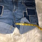 I love Ronson patchwork denim cuffed shorts sz 2 Blue Photo 6