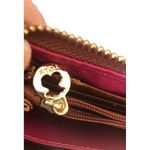 Tous Genuine Pebble Leather Zip~Around Wallet Cognac Dustcover Flaws Photo 5