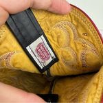 Vtg Nocona Red Black Lizard Leather Westerm Cowgirl Boots Sz 7B Photo 14