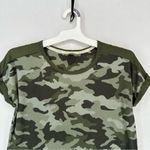 Lucky Brand  Short Sleeve Camo T Shirt Women’s Small Green Photo 1
