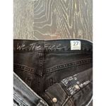 We The Free by Free People Black Distressed Button Fly Denim Jeans Women’s SZ 27 Photo 11