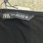 ZARA  Black Satin Rhinestone Strap Camisole Photo 6