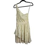 girl. by Band of Outsiders One Shoulder Cream Polka Dot Floral Silk Dress Size 2 Photo 6