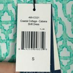 Cabana Life Mini Shift Dress Women S Blue Printed Coastal Cottage UPF 50 NWT Photo 6