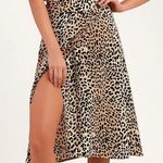 Faithfull Valois Brown Leopard Print Midi Wrap Skirt Size M Size M Photo 0