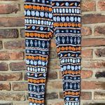 No Boundaries  Black Orange Halloween Leggings Women's Size Small Photo 0