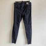 ZARA  TRAFALUC DENIM DARK WASH SKINNY JEANS RAW HEM‎ WOMENS SIZE 8 Photo 4