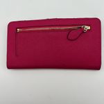 Rebecca Minkoff Hot Pink Leo Snap Top Card Wallet Colorful Preppy Photo 10
