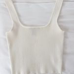 Forever 21 white ribbed crop tank top Photo 1