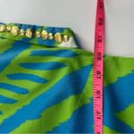 Sheridan French ikat embellishshed stud kaftan dress sz M Blue Size M Photo 5