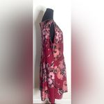Neiman Marcus - Red Floral Midi Dress Size 18W Photo 2