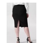 Universal Standard  Lynn Luxe Pencil‎ Twill Skirt Size 20 Business Work Black Photo 2