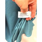 ZARA  Sleeveless Asymmetric Cut-Out Satin Effect Midi Dress Blue Women's Size XS Photo 6