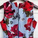 Classiques Entier  Womens Dress Blue Floral Sleeveless Pockets Cocktail 4 Photo 6
